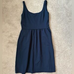 Cynthia Rowley Navy Sleeveless Scoop Midi Dress